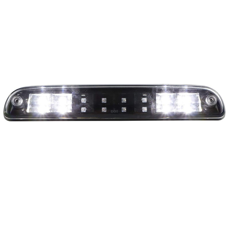 Bomusou LED Third 3rd Brake Light, High Mount Stop Light Fit for Ford F250 F350 Super Duty (99-16), for Ford Explorer (01-05), for Ford Ranger (93-11), for Mazda (94-10) (Black Housing Clear Lens) - Image 2